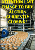 For Benefit of Secured Creditor Industrial Baking Plant Online Auction