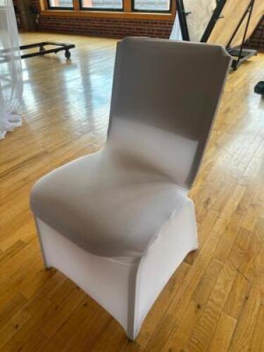 DESCRIPTION (30) WHITE LINEN CHAIR COVERS THIS LOT IS: SOLD BY THE PIECE LOCATION FLOOR 7 QTY 30