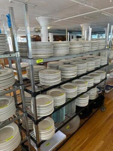 DESCRIPTION 72" X 24" FIVE TIER WIRE RACK ADDITIONAL INFORMATION ON CASTERS. CONTENTS ARE NOT INCLUDED LOCATION FLOOR 6 QTY 1