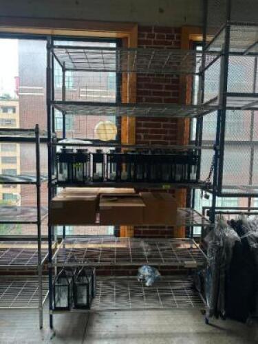 DESCRIPTION 48" X 24" SEVEN TIER WIRE SHELF ADDITIONAL INFORMATION CONTENTS ARE NOT INCLUDED. LOCATION FLOOR 6 QTY 1