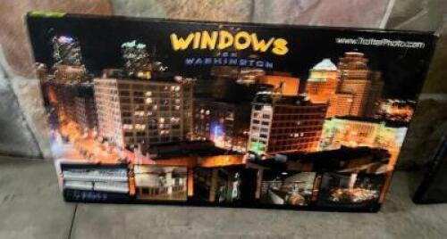 DESCRIPTION WINDOWS ON WASHINGTON CANVAS PHOTO BANNER LOCATION FIRST FLOOR QTY 1