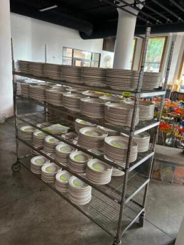 DESCRIPTION 72" X 18" FIVE TIER METAL SHELF. ADDITIONAL INFORMATION CONTENTS ARE NOT INCLUDED LOCATION FIRST FLOOR QTY 1