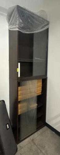 DESCRIPTION 36" LAMINATE WOOD BOOK CASE/ ADDITIONAL INFORMATION STACKED LOCATION OFFICE QTY 1