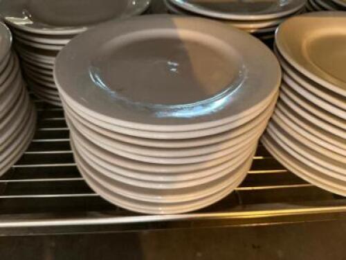 DESCRIPTION (36) 10.5" WHITE CHINA PLATES THIS LOT IS: SOLD BY THE PIECE SIZE 10.5" LOCATION SECOND BUILDING QTY 36