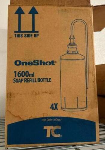 DESCRIPTION: 3CT BOX OF SOAP REFILLS BRAND/MODEL: TC ONE SHOT LOCATION: KITCHEN QTY: 1