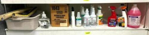 DESCRIPTION: ASSORTED CLEANING CHEMICALS AS SHOWN LOCATION: KITCHEN QTY: 1
