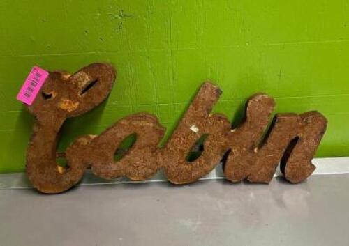 22" X 10" CABIN SIGN, METAL