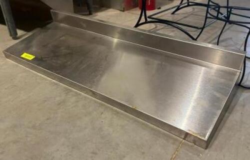 DESCRIPTION: 36" STAINLESS WALL SHELF SIZE: 36"X12" LOCATION: BUILDING 2 QTY: 1