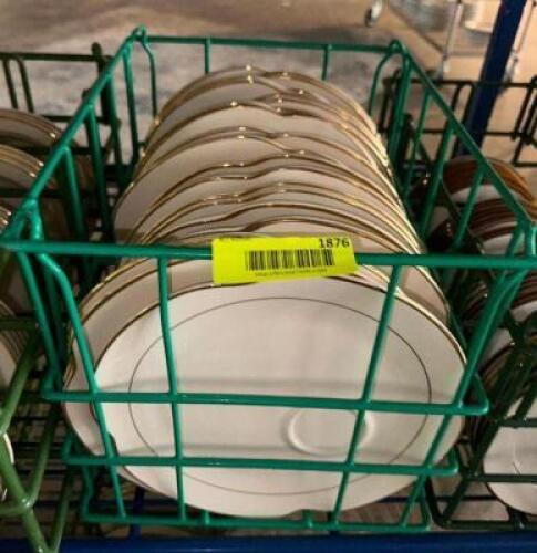 DESCRIPTION (12) 10" HOMER LAUGHLIN APP PLATES. ADDITIONAL INFORMATION W/ RACK THIS LOT IS: SOLD BY THE PIECE LOCATION SECOND BUILDING QTY 12
