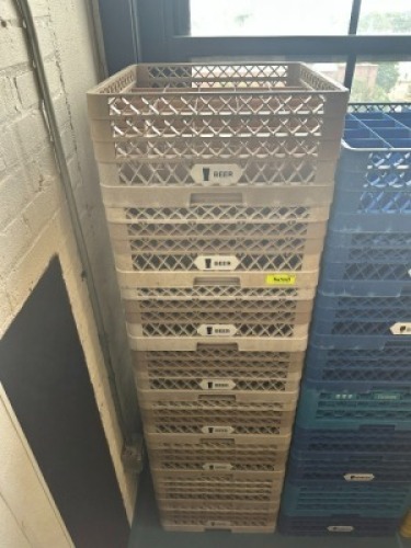 (9) PILSNER DISH RACKS