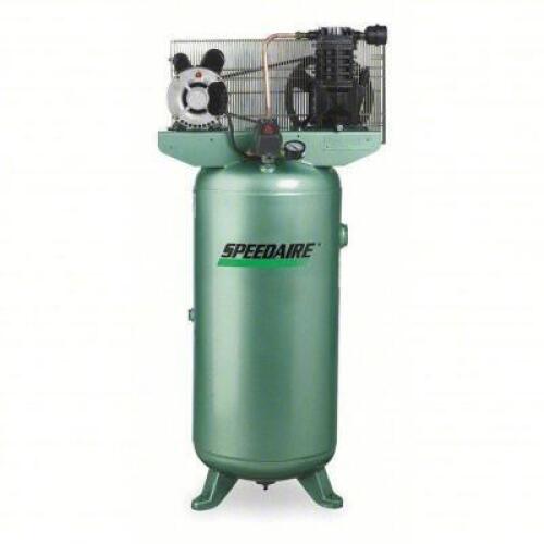DESCRIPTION: (1) ELECTRIC AIR COMPRESSOR BRAND/MODEL: SPEEDAIRE #4B233 INFORMATION: 1-STAGE/HP: 2/4.9 CFM SIZE: 26.25"L X 19"W X 52"H, DAMAGE LISTED I