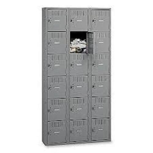 DESCRIPTION: (1) 6 TIER LOCKERS BRAND/MODEL: TENNSCO #BS6-121512-C INFORMATION: GRAY SIZE: 6 TIER, 3 WIDE, 36"W x 15"D x 72"H RETAIL$: $1140.00 TOTAL