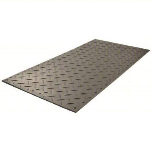 DESCRIPTION: (1) GROUND PROTECTION MAT BRAND/MODEL: CHECKERS INDUSTRIAL #48JP36 INFORMATION: BLACK, FLEX, 120 TON LOAD CAPACITY, HDPE SIZE: 4' X 8' RE