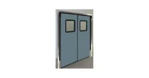 DESCRIPTION: (2) INDUSTRIAL SWINGING DOOR WITH WINDOW BRAND/MODEL: CHASE #39K357 SIZE: 1 DOORS, 3 FT DOOR WD, 7 FT DOOR HT, ROYAL BLUE, 16 IN WINDOW H