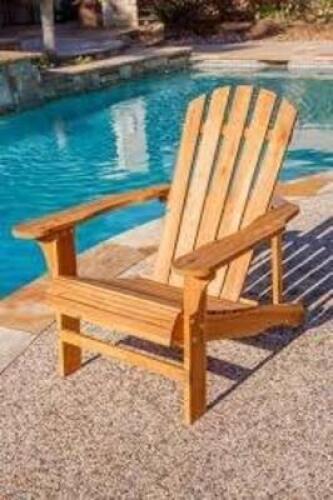 DESCRIPTION: (1) PATIO ADIRONDACK CHAIR INFORMATION: WOODEN RETAIL$: $295.00 EA QTY: 1