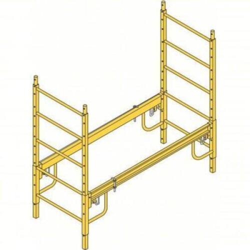 DESCRIPTION: (1) HEIGHT EXTENSION SCAFFOLD KIT BRAND/MODEL: BIL-JAX #5AB14 INFORMATION: YELLOW, STEEL SIZE: 5.4' X 29" X 6' RETAIL$: $589.64 EA QTY: 1