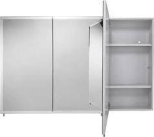 DESCRIPTION: (1) MEDICINE CABINET, 3 DOOR BRAND/MODEL: BURWELL #WC102622AZ INFORMATION: WHITE, STEEL SIZE: 48" W X 30" H RETAIL$: $429.00 EA QTY: 1