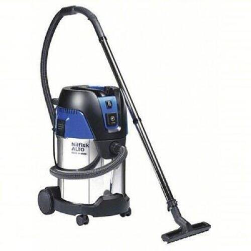 DESCRIPTION: (1) SHOP VACUUM BRAND/MODEL: NILFISK #32FW90 INFORMATION: WET / DRY, STAINLESS STEEL, 8 GAL TANK SIZE: 1-1/4" HOSE RETAIL$: $680.39 EA QT