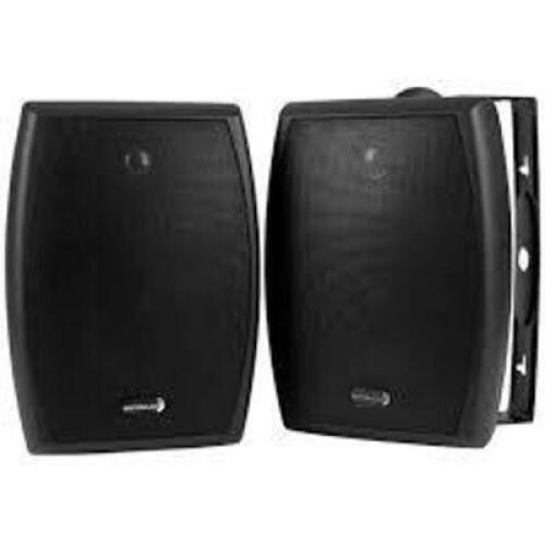 DESCRIPTION: (1) INDOOR / OUTDOOR SPEAKER PAIR BRAND/MODEL: MCM CUSTOM AUDIO INFORMATION: WEATHERPROOF, 6.5" POLY CONE WOOFER RETAIL$: $189.99 EA QTY: