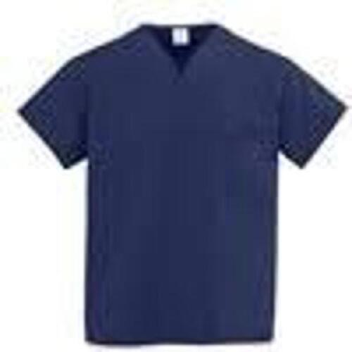 DESCRIPTION: (1) BOX OF APPROX (24) SCRUB SHIRTS BRAND/MODEL: MEDLINE #910JNTL-CM INFORMATION: NAVY BLUE, COMFORTEASE SIZE: LARGE RETAIL$: $12.45 PER