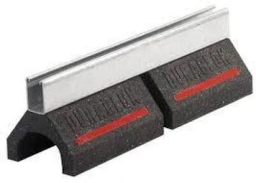 DESCRIPTION: (2) PIPE SUPPORT BLOCK BRAND/MODEL: DURA-BLOK #15E517 INFORMATION: RUBBER BASE, ELECTROPLATED CAST IRON, 2,000 LB LOAD CAPACITY SIZE: 6 I