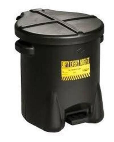 DESCRIPTION: (1) OILY WASTE CAN BRAND/MODEL: EAGLE #933 INFORMATION: BLACK SIZE: 6 GALLONS RETAIL$: $80.48 EA QTY: 1