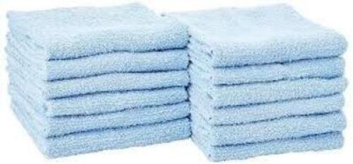 DESCRIPTION: (1) SET OF (12) HAND TOWELS INFORMATION: BLUE SIZE: 16" X 27" RETAIL$: $21.99 EA QTY: 1