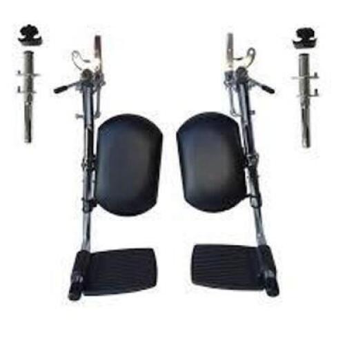 DESCRIPTION: (2) WHEELCHAIR LEG SUPPORTS INFORMATION: BLACK, SEE INSPECTION RETAIL$: $274.95 EA QTY: 2