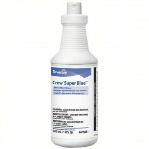 DESCRIPTION: (6) MILD ACID BOWL CLEANER BRAND/MODEL: DIVERSEY CREW SUPER BLUE SIZE: 32 OZ RETAIL$: $46.17 QTY: 6