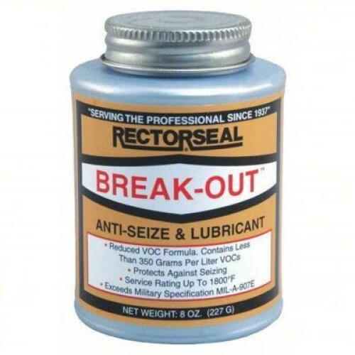 DESCRIPTION: (4) BREAK-OUT ANTI-SEIZE LUBRICANT BRAND/MODEL: RECTORSEAL 73551 SIZE: 8oZ RETAIL$: $119.80 QTY: 4