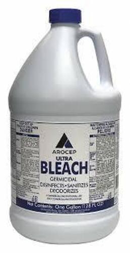 DESCRIPTION: (2) GERMICIDAL ULTRA BLEACH BRAND/MODEL: AROCEP #AR110001 SIZE: 1 GALLON RETAIL$: $31.20 QTY: 2