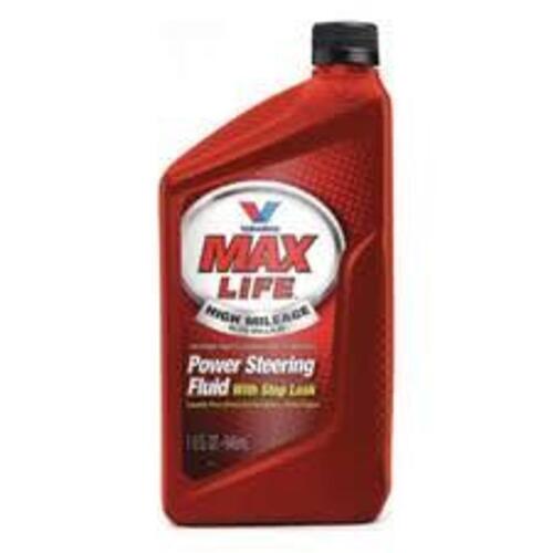 DESCRIPTION: (4) HIGH MILAGE POWER STERRING FLUID WITH STOP LEAK BRAND/MODEL: VALVOLINE VV335 SIZE: 1 QT RETAIL$: $39.98 QTY: 4