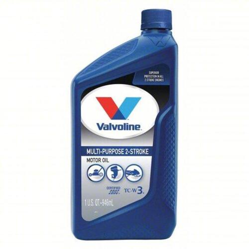 DESCRIPTION: (3) BOTTLES 2-CYCLE ENGINE OIL BRAND/MODEL: VALVOLINE 822384 SIZE: 1QT RETAIL$: $27.90 QTY: 3