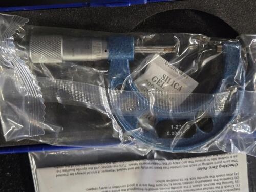 DESCRIPTION: (2) MECHANICAL OUTSIDE MICROMETER BRAND MODEL WESTWARD 2YNA8 SIZE: 1-2" RANGE RETAIL$: $60.90 QTY: 2