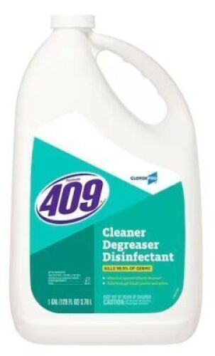 DESCRIPTION: (2) SOLVENT BASED CLEANER DEGREASER BRAND/MODEL: CLOROX 409 SIZE: 128 FL OZ RETAIL$: $48.62 QTY: 2
