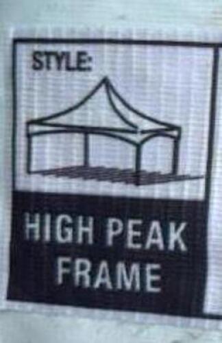 20X20 HIGH PEAK FRAME TENT TOP