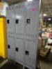 DESCRIPTION: (1) SET OF 2 TIER 3 DOOR LARGE COMPARTMENT WARDROBE LOCKERS BRAND/MODEL: TENNSCO 4LA26 SIZE: 45" W 18" D 78" H RETAIL$: $1,171.83 QTY: 1 - 2