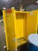DESCRIPTION: (1) HAZARDOUS MATERIALS STORAGE CABINET BRAND/MODEL: EAGLE 1947X INFORMATION: YELLOW SIZE: 45 GAL, 43" W 18" D 65" H RETAIL$: $1,565.79 Q - 3