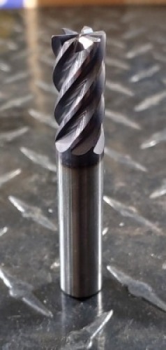 (4) SOLID CARBIDE SQUARE END MILLS