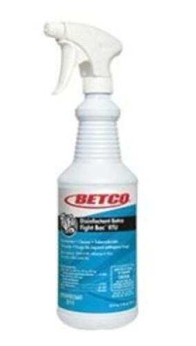 DESCRIPTION: (12) DISINFECTANT BRAND/MODEL: BETCO FIGHT BAC RTU SIZE: 1 QT RETAIL$: $165.36 QTY: 12