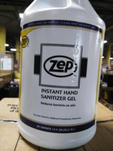 DESCRIPTION: (4) INSTANT HAND SANITIZER GEL BRAND/MODEL: ZEP #87824 SIZE: 1 GALLON RETAIL$: $162.40 QTY: 4