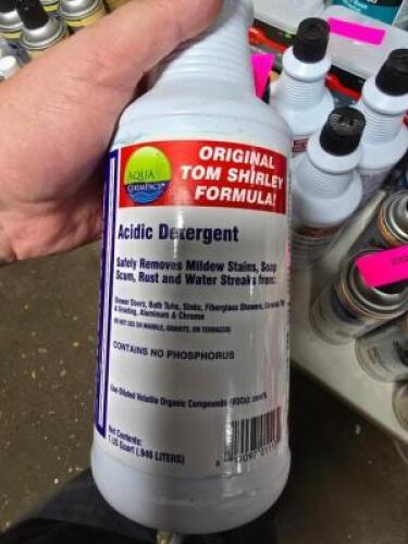 DESCRIPTION: (6) ACIDIC DETERGENT BRAND/MODEL: ORIGINAL TOM SHIRLEY FORMULA # SIZE: 1 QT RETAIL$: $51.96 QTY: 6