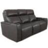 74" ZERO GRAVITY LEATHER LOVESEAT WITH CONSOLE AND POWER HEADRESTS