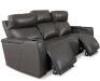 74" ZERO GRAVITY LEATHER LOVESEAT WITH CONSOLE AND POWER HEADRESTS - 2
