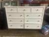9 DRAWER DRESSER WITH GOLD ACCENTS - 3
