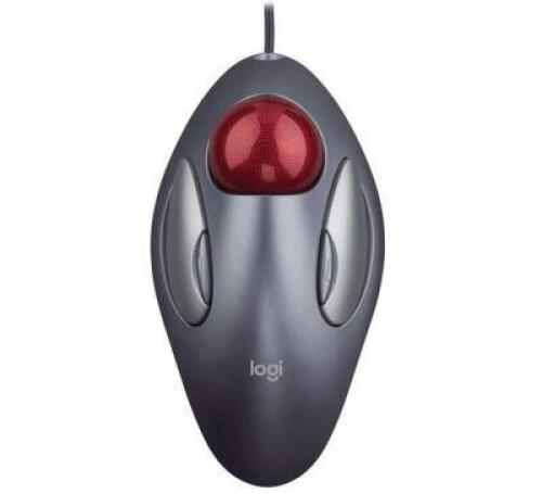 TRACKMAN MARBLE TRACKBALL WIRED USB ERGONOMIC MOUSE FOR COMPUTERS, WITH 4 PROGRAMMABLE BUTTONS