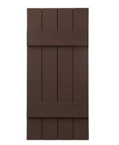 POLYPROPYLENE 4-BOARD CLOSED BOARD AND BATTEN SHUTTERS PAIR