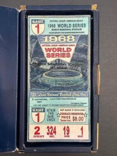 VINTAGE 1968 WORLD SERIES REPLICA TICKET PAPER WEIGHT