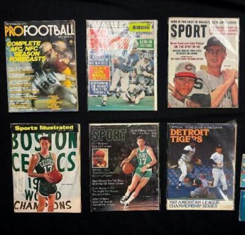 (6) - ASSORTED VINTAGE SPORTING MAGAZINES