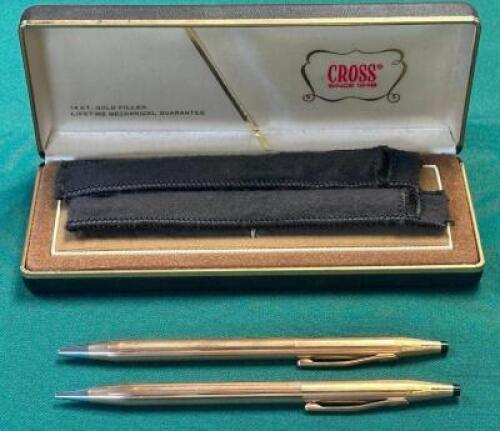 VINTAGE GOLD FILLED PEN AND PENCIL SET